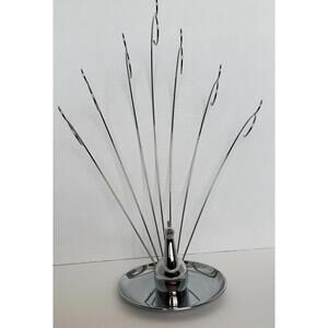 Umbra Chrome Metal Peacock Jewelry Holder Display – Designed by Mauricio Affons